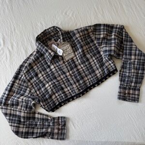 Furst Of A Kind Reworked Cropped Flannel
